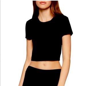 BCBG generation Solid Crop Top
